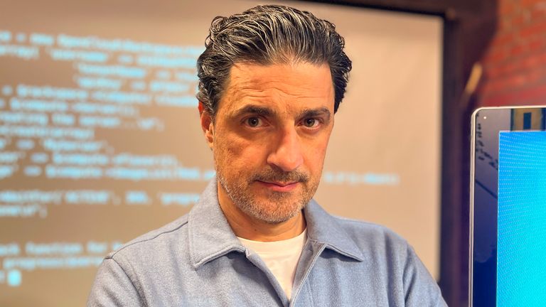 'Scams: Don't Get Caught Out' Presenter Alexis Conran giving a presentation.