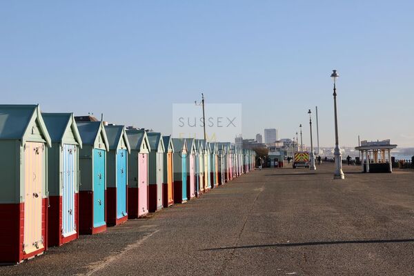 Hove Promenade - Hove - Brighton - Seafront - Beach Huts