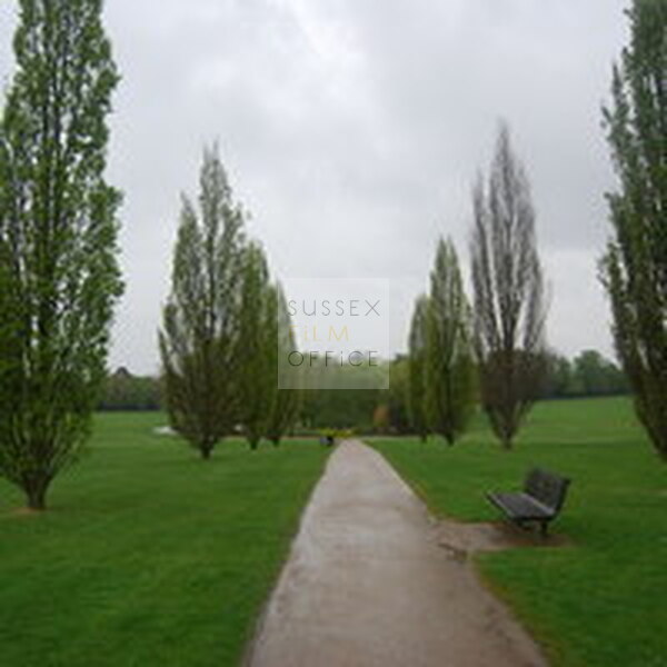 Horsham Park - Horsham - Bench - Footpath - Trees